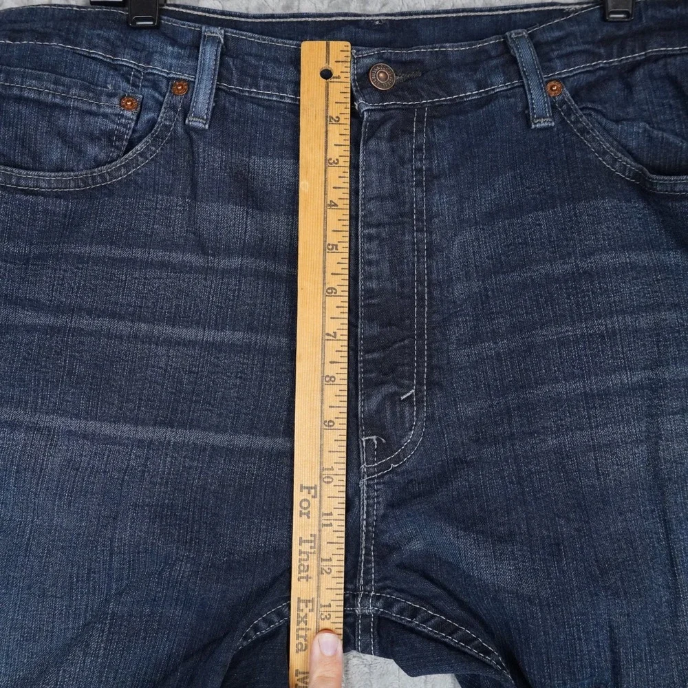 Levi's 505 Jeans Mens 38x32 Dark Wash Straight Leg Denim Regular Fit